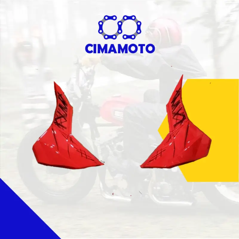 PLASTICO LATERAL DE ASIENTO TEKKEN  ROJO