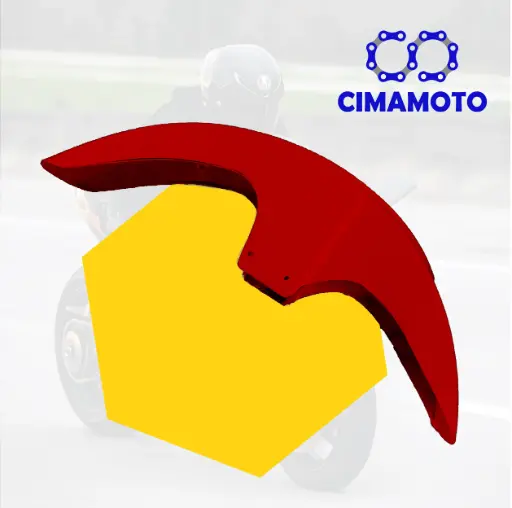 [1061-2472] GUARDABARRO DELANTERO CGL ROJO