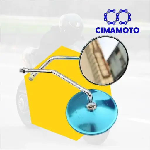 [4141-5015] RETROVISOR GN REDONDO CROMADO
